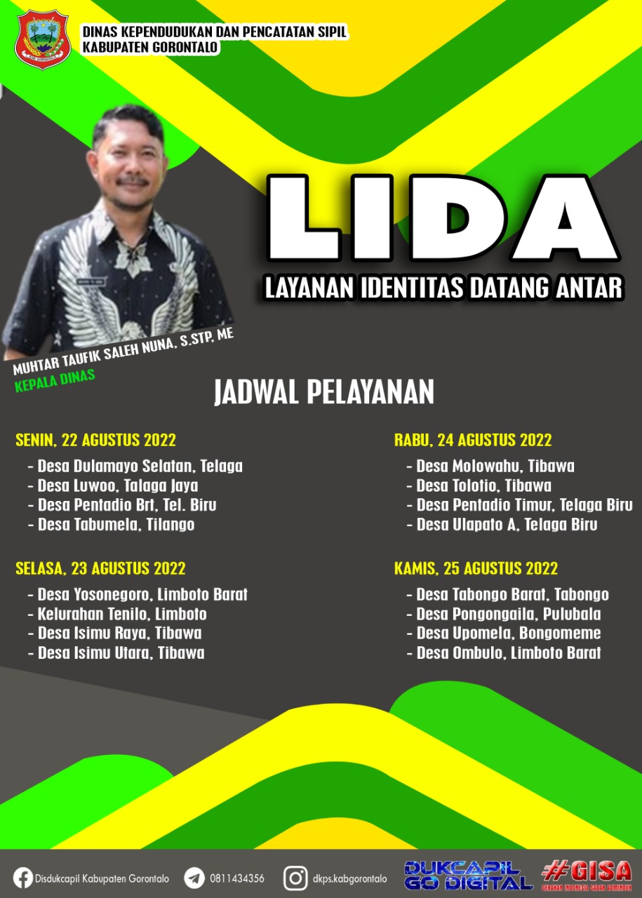JADWAL 22-25 AGUSTUS 2022